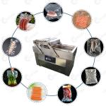 Double Chamber Vacuum Packing Machine For Rice Fruit Vegetable Meat