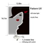 Fashion Girl Custom Neon Signs IP65 Silica Gel For Wall Decorantion