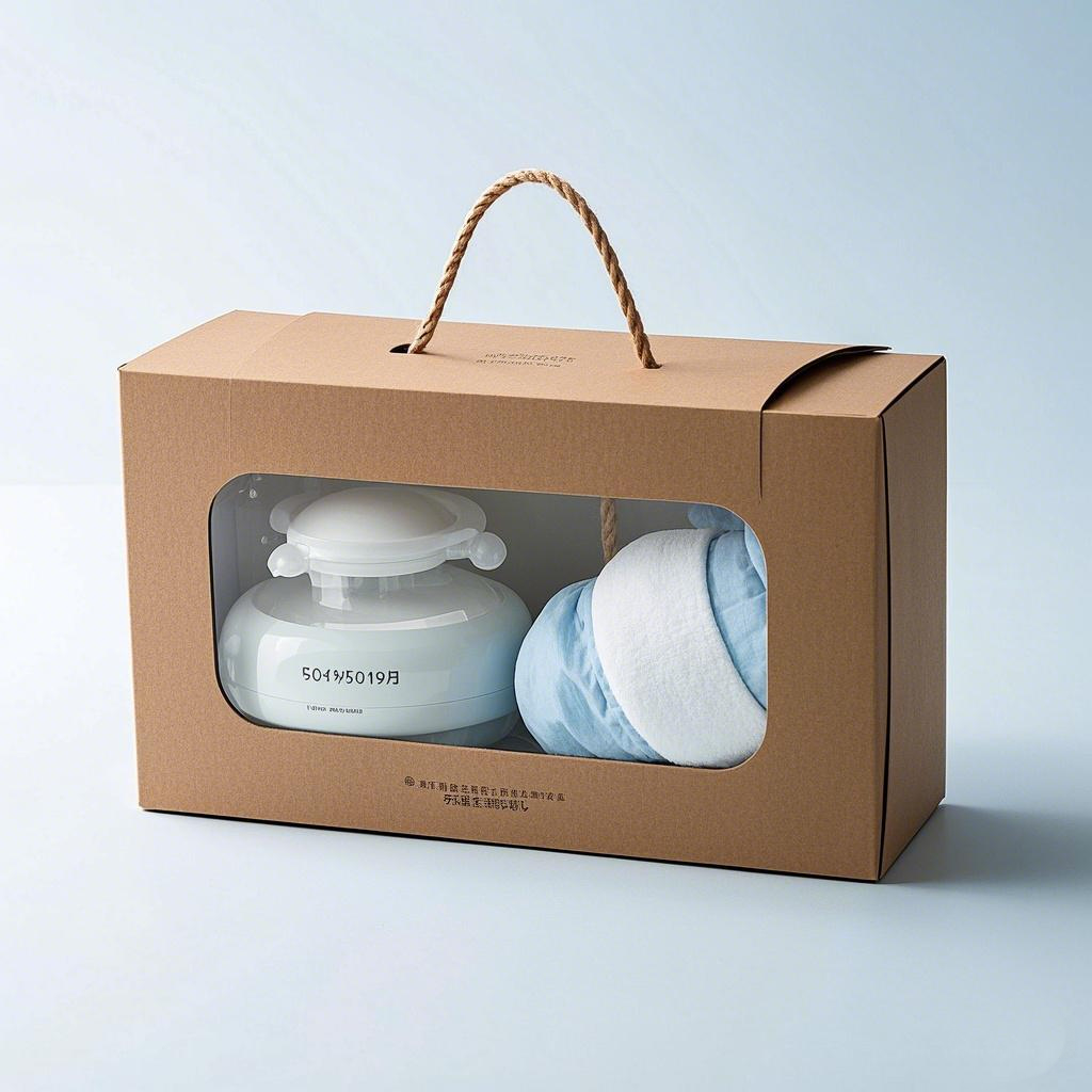 Eco-Friendly Reusable Handmade Baby Product Carton with Window and Customizable Gift Box