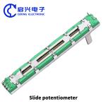 Taidacent 75mm Mixer Fader Potentiometer B10K Shaft Length 15MM Straight Sliding