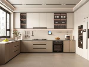 China Factory Modern Kitchen Cabinet With Various Carcass Material For Hotel factory