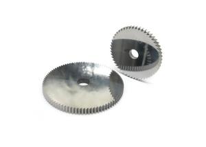 China Hss Tungsten Carbide Slitter Blades For Sheet Metal Slitting Line Metal Cutting Coils factory