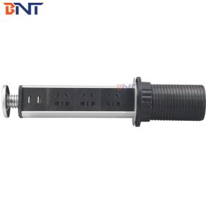 China Round Shape Worktop Socket Dual Usb Charger Ports 13 Amp Kitchen Office Hotel Counter Floor factory