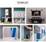 Wall Decoration Absorbs Sound Polyester Acoustic Panel Graphic Room Office