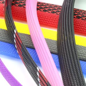 China Self Extinguish PET Expandable Braided Sleeving factory