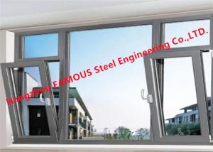 China Low-E 5mm 12A Double Tempered Clear Glass Awning Window With Operator Handle on sale