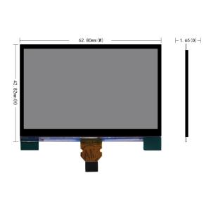 China 2.7 Inch Transflective Sunlight Readable， OLED Display 400x240， 10 Pins SPI Interface factory
