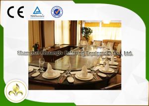 China Custom Gas / Electric Teppanyaki Grill Built In Electrostatic Fume Purifier factory