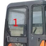 Left Side DAEWOO DH55 Volvo Excavator Windshield 5mm Thick