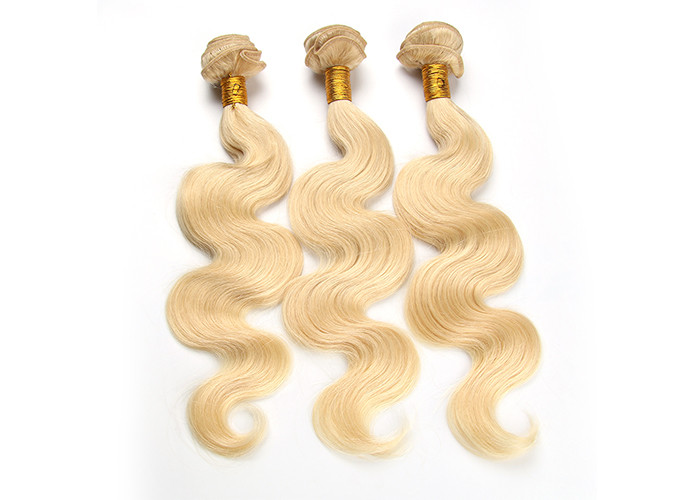 Russian Remy Human Bundles Body Wave 10"-30" True To Length Blonde Color