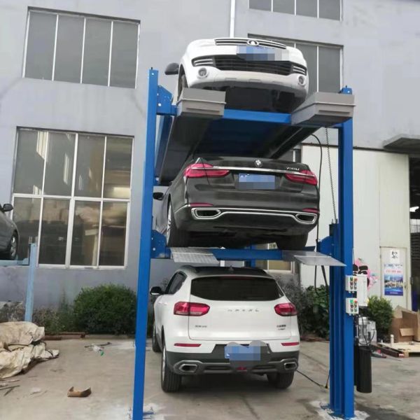 4 Post Car Parking Lift Car Parking Stacker for Garage 3600kg 2100mm Lifting Height