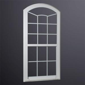China North American Latest Design Grill PVC Single Hung Window UPVC Plastic Glass factory
