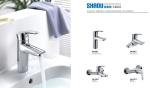 Modern single lever polished brass bathroom faucet bath taps
