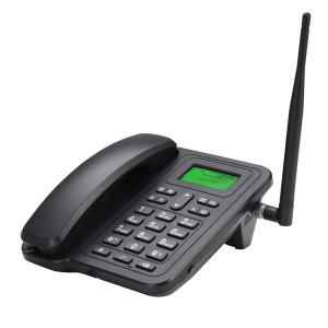 China Black Dual SIM GSM Fixed Wireless Phone Alarm Clock SMS factory