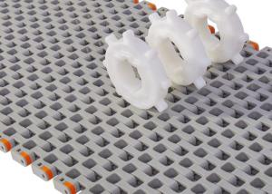 China Modular Plastic Conveyor Belt For Food Beverage Shops factory