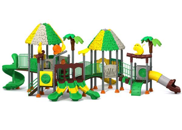 Galvanized steel pipe with fresh colors commercial outdoor playground for