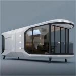 Rock Wool Sandwich Panel Wall Space Capsule House Luxury Modern Prefabricated