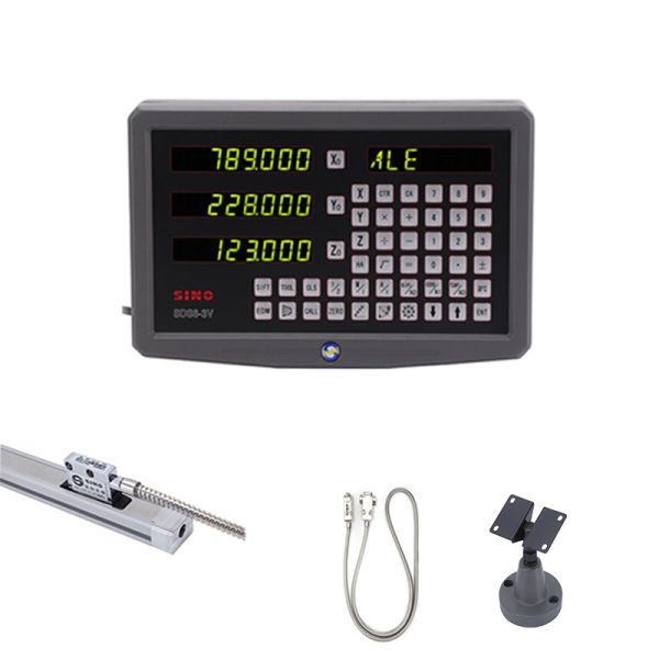 SINO 3 Axis SDS6-3VF Digital Readout Multifunctional DRO Kit TTL Signal RS232-C