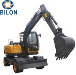 Easy Operation Road Builder Excavator 7 Ton Wheel Excavator Rubber Tire