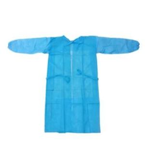 China Doctor Knit Cuff Breathable Disposable Blue Lab Coats on sale
