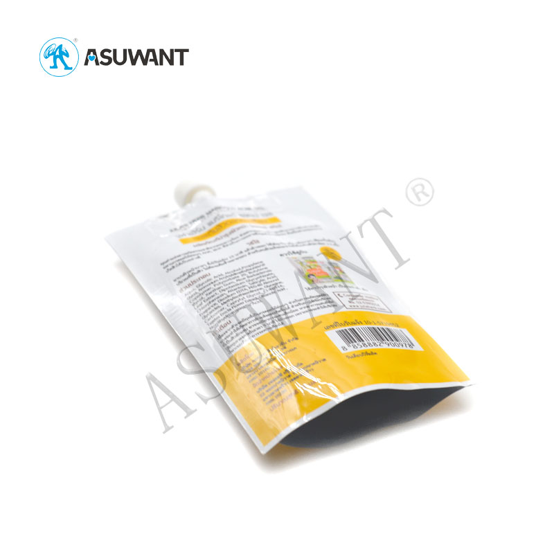 Aluminum Stand Up Liquid Spout Bags Moisture Proof Matte / Glossy Surface Effect