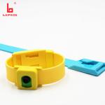 Yellow 134.2KHz RFID PLASTIC Cattle Leg Band Temperature Resistance FOR COWS
