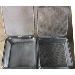 Stainless Steel Silver Wire Mesh Tray Sterilizing Corrosion Resistant