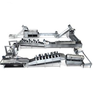 China 2000kg/H French Fries Making Line Kerosene Heating Frozen Fries Machine factory