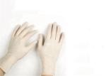 Natural Latex Material Disposable Medical Gloves For Hospital / Laboratory