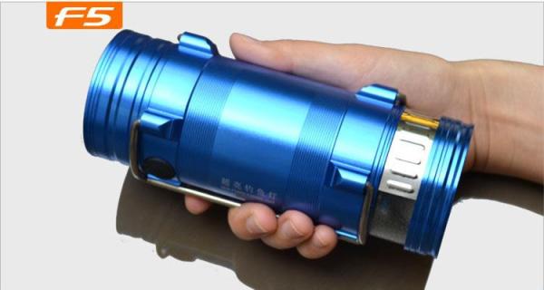 18650 Battery Pack Blue & White Light 5W Led Lamp Night Fishing Led Light