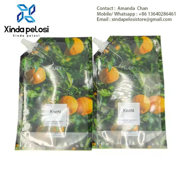 Stand Up Pouch Spout Washing Laundry Powder Detergent Plastic Packaging