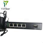 1000Base-Fx 1G4E 1 RJ45 Gigabit SFP Media Converter 4 Port