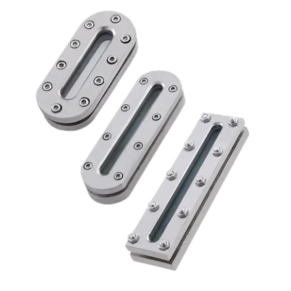 304 316 Stainless Steel Rectangular Welding Sight Glass for Customized