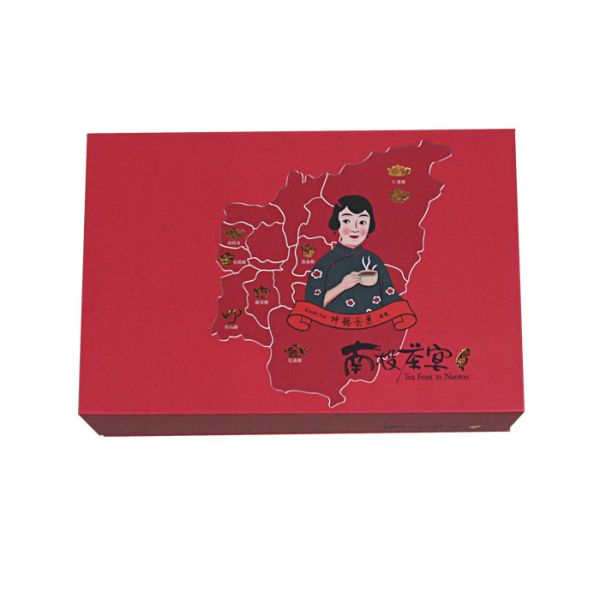 Rigid UV coating Red Packaging Boxes With Matt Lamination