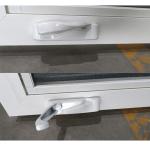 PVC Plastic Casement Window Door Double Tempered Glass Crank Open