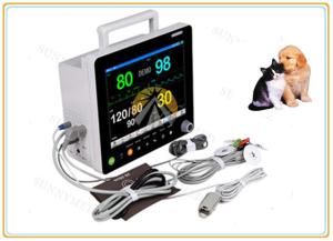 China 15 Inch Veterinary Multiparameter Monitor , Animal Portable Vital Sign Machine factory