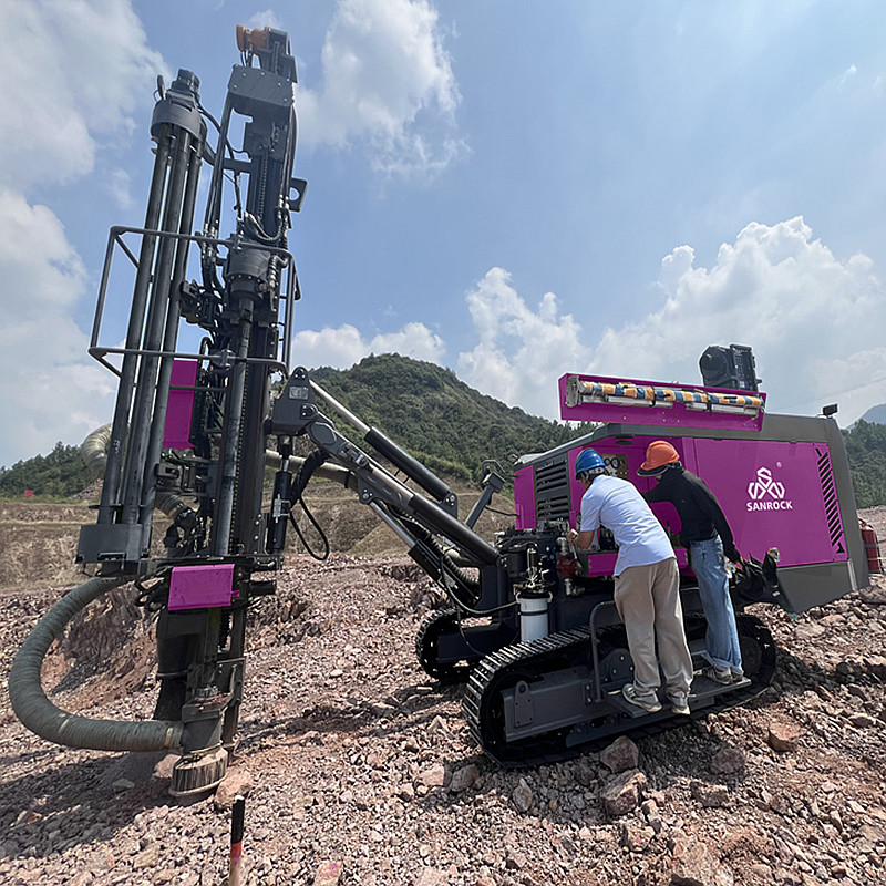 Rotary Drilling Rig for Mining Integrated Hydraulic DTH Drilling Equipment 90-138mm Drilling Diameter