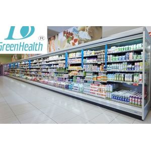 Dairy And Drinks Multideck Open Chiller Large capacity show and adjustable