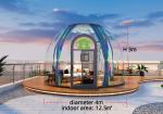 Flame Retardant Safe Dome Glamping Tent Transparent Inflatable Bubble House