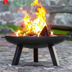 China Corten Steel Fire Pits Garden Outdoor Round Wood Burning Fire Pit Bowls factory