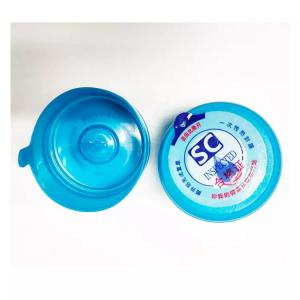 China Blue Color PE Non Spill Caps 55mm Diameter Rubber Liner For 5 Gallon Water Bottle factory