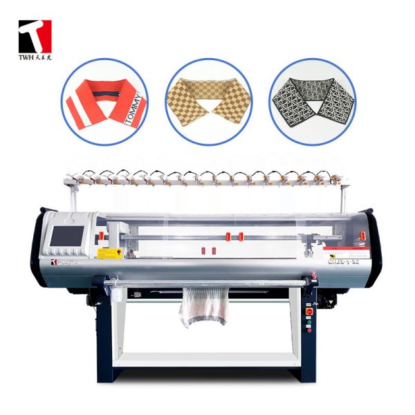 China Custom Single System Collar Flat Knitting Machine 60 Inch 12G​ factory