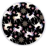 Eco Friendly Sublimated Beach Towels Exquisite Sewing Long Durability Washable