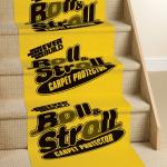 Yellow High Elongation PE Grocery Carpet Protection Tape Film 60CM * 25M 50M