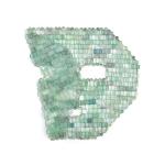 28cm Natural Cool Skin Facial Green Fluorite Jade Mask For Female