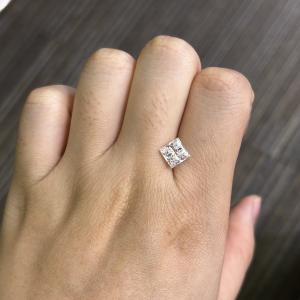 China 2.02CT D VS1 EX VG CVD Grown Brilliance Diamonds Princess Cut IGI Certificated factory