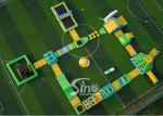 30x28m giant inflatable floating water island for summer water parties use
