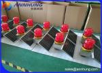 Low Intensity LED Solar Aviation Obstruction Light For Wind Turbine / High
