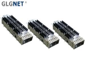 China Light Pipes Compatible Single Port QSFP+ Cage With QSFP14 Transceiver factory