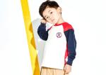 Cute Patched Kids Boys Clothes French Terry Sweatshirt Breathable Anti Wrinkle